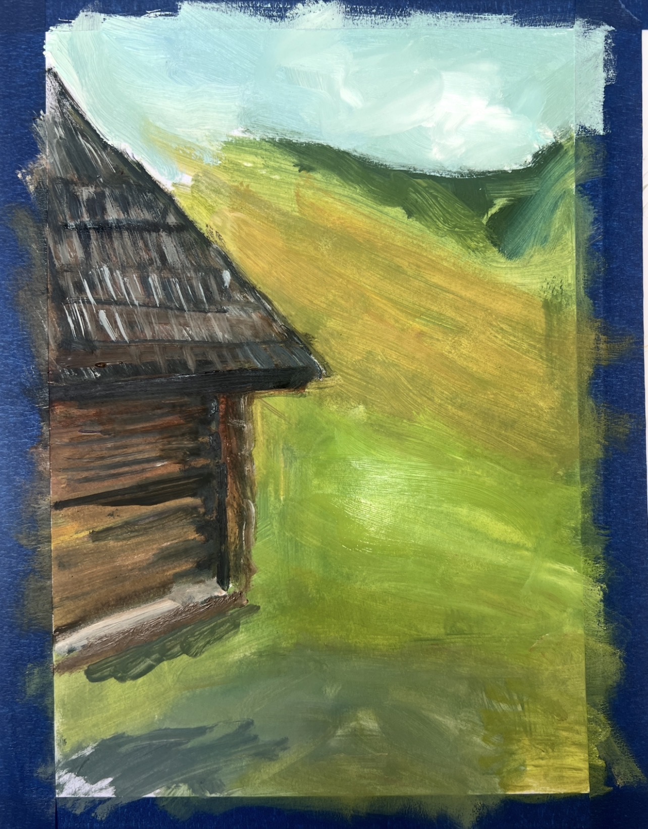 Shepherd’s Lunch. Life in the Carpathians during the painting process on Marina Stognieva’s easel